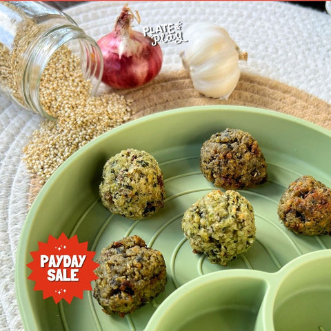 Toddler Baked Quinoa Beef Meatballs