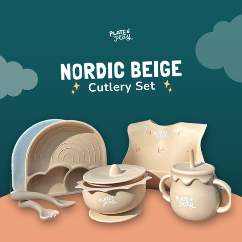 Little Foodie's Cutlery Set - Nordic Beige