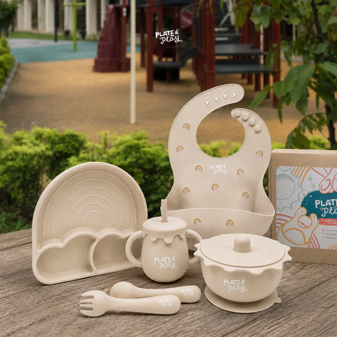 Little Foodie’s Cutlery Set - Nordic Beige | 5-Piece Baby & Toddler Feeding Set