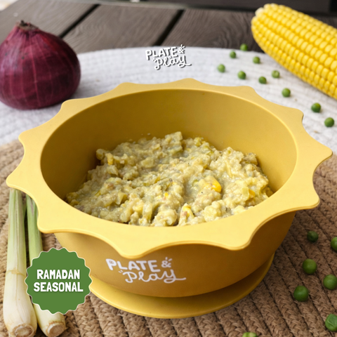 Toddler Bubur Masjid with Beef, Sweet Corn & Peas - Ramadan Special