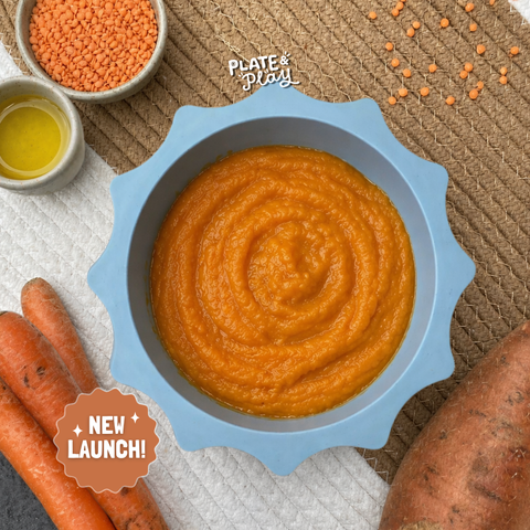 Baby Sweet Potato Carrot Lentil Purée