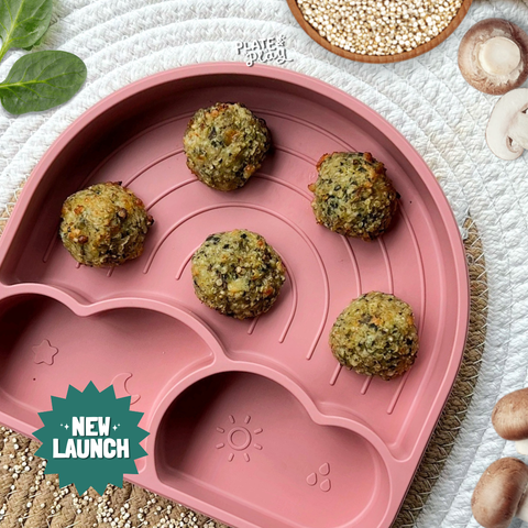 Baby Baked Quinoa Chicken Meatball