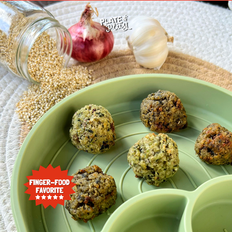 Toddler Baked Quinoa Beef Meatballs