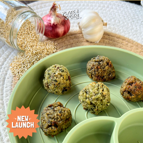 Toddler Baked Quinoa Meatballs
