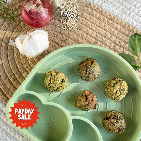 Baby Baked Quinoa Beef Meatballs