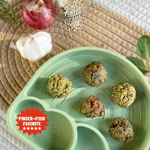 Baby Baked Quinoa Beef Meatballs