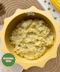 Baby Bubur Masjid with beef sweet corn and peas, halal baby food Singapore