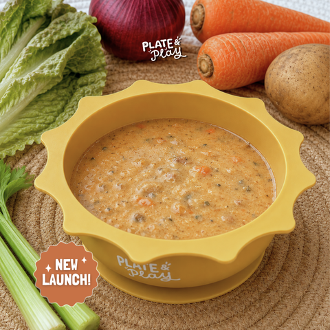 Toddler Loaded Cheeseburger Soup with Beef & Veggies