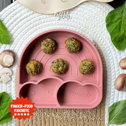 Baby Baked Quinoa Chicken Meatball