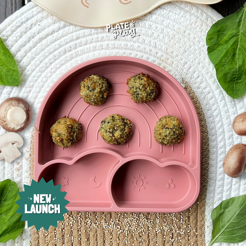Toddler Baked Quinoa Chicken Meatball