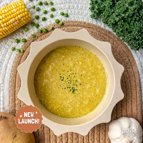 Baby Creamy Veggie Chowder with Kale & Butternut