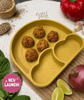 Fajita-style chicken quinoa meatballs, halal toddler finger food Singapore