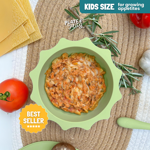 Kids Vegetarian Lasagna with Mushrooms & Spinach