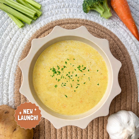 Baby Creamy Veggie Chowder with Broccoli & Carrot